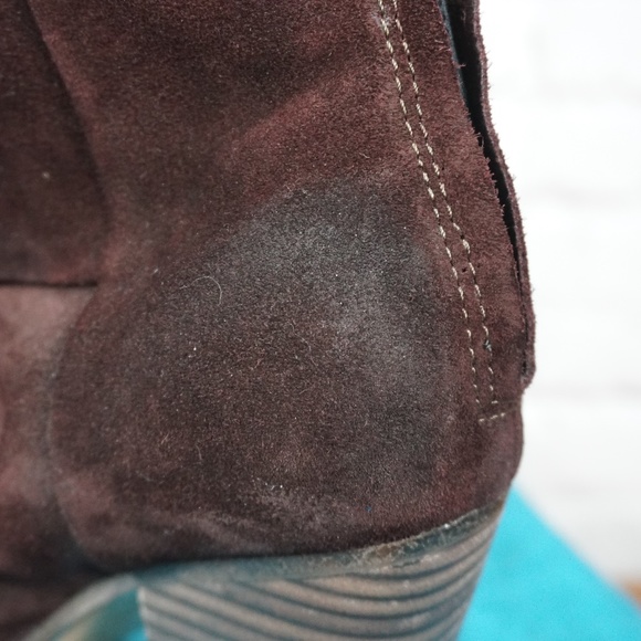 Rag and Bone Women's Burgundy Suede  Boot 7.5 37.5 - Picture 7 of 8